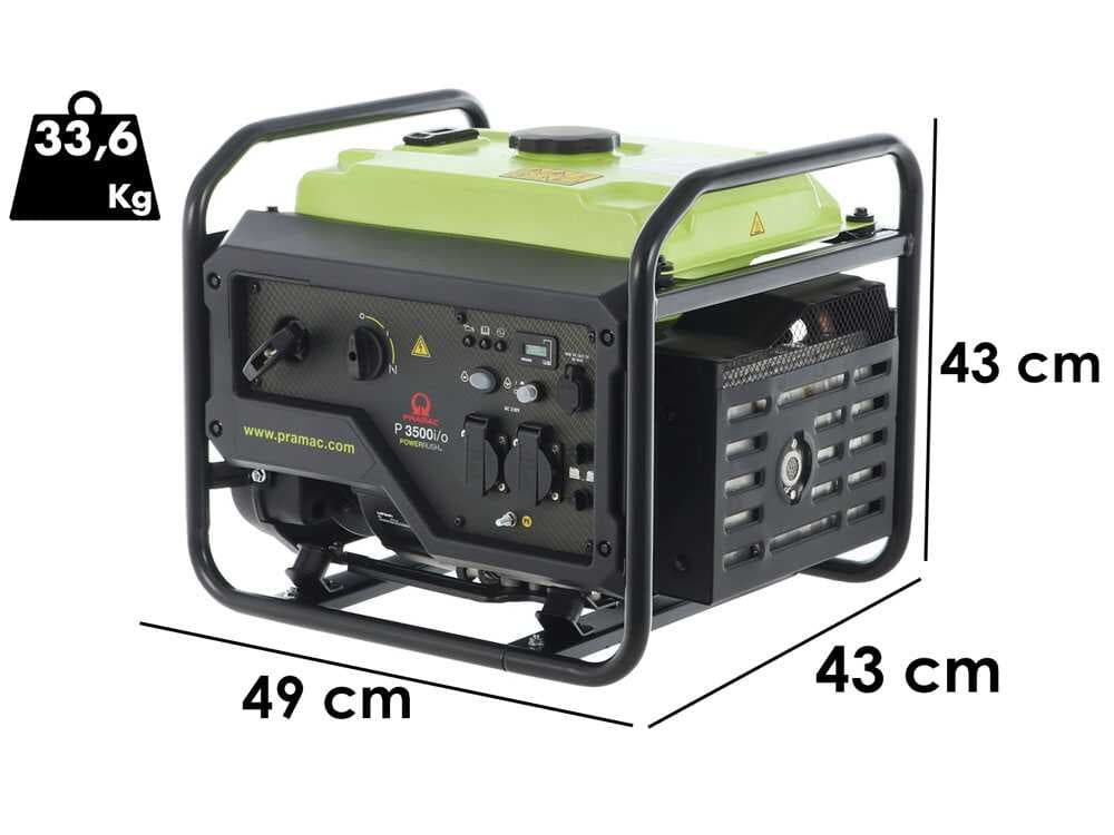Pramac P3500I/O - Benzin Inverter-Stromerzeuger 3.3 kW - Dauerleistung 3 kW - 230V