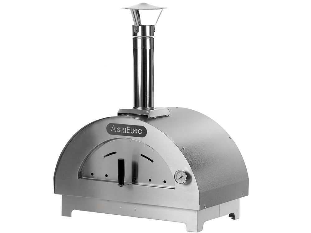 Quattro Stagioni Holzbackofen für Pizza - Farbe: Anthrazit - für 1 Pizza