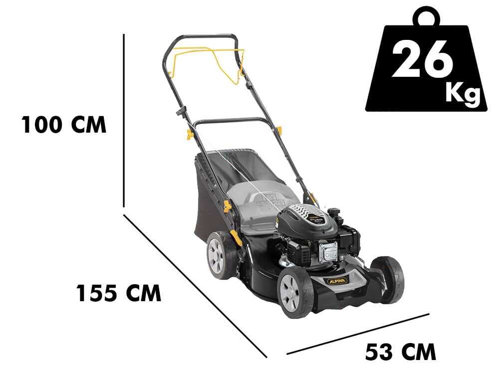 Rasenmäher AL5 46 SA mit Benzinmotor ST 140 von 139 ccm, mit Radantrieb