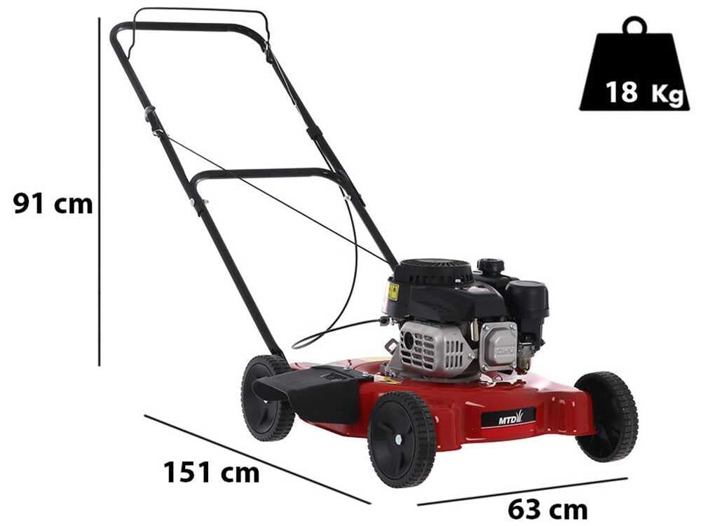 Rasenmäher zum Schieben MTD Smart 51 BO - ThorX 35 OHV Motor - Seitenauswurf