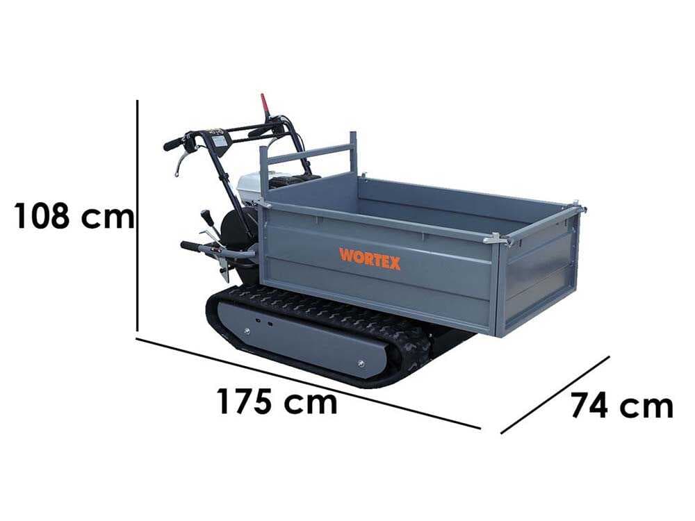 Raupendumper Wortex SFH 500 - Ausziehbarer Kasten - Tragfähigkeit 500 kg