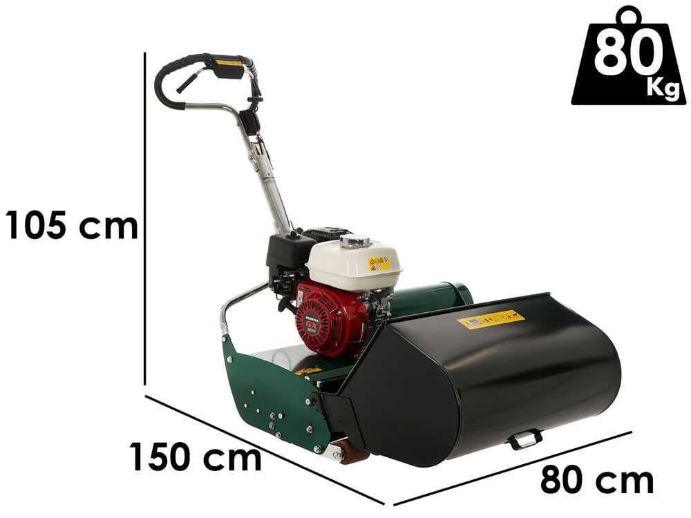 Spindelmäher Marina Systems 660H - Honda GX200 - Metallwalze - mit 6 Messern