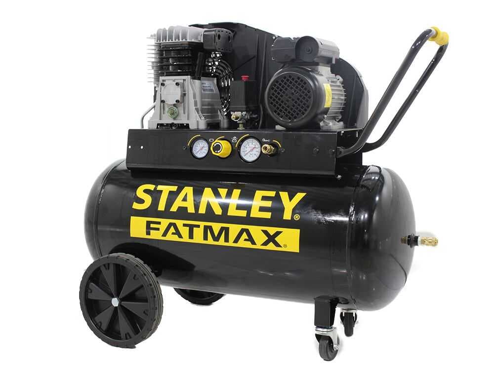 Stanley Fatmax B 255/10/100 - Elektrischer Kompressor mit Riemenantrieb - Motor 2 PS - 100 Lt