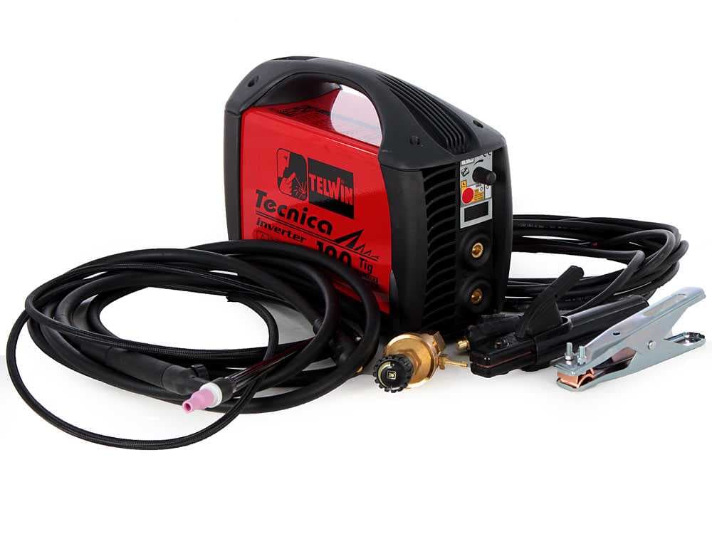 Telwin Tecnica TIG 190 DC - Inverter-Schweißgerät (WIG Lift und MMA) + Koffer, Gleichstrom (DC)