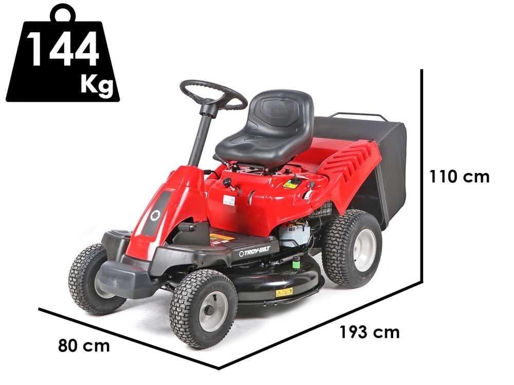 Troy-Bilt TB 76T-R - Aufsitzrasenmäher - mit Fangkorb - 382 ccm Motor - Elektrostarter