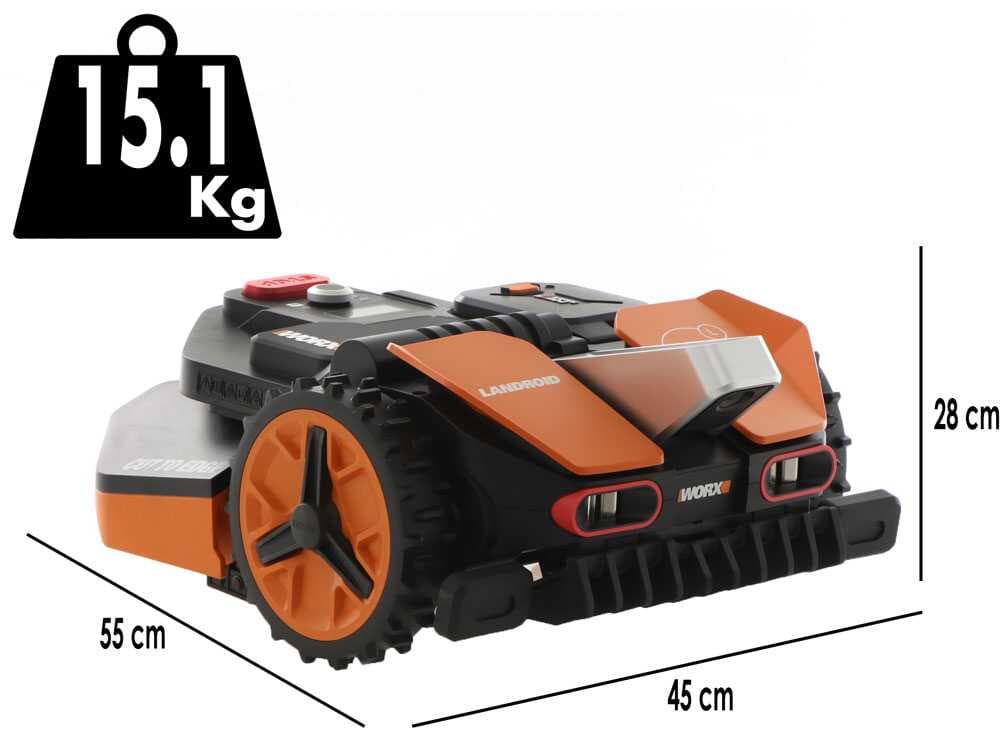 Worx Landroid Vision L1300 WR213E - Mähroboter - ohne Installation