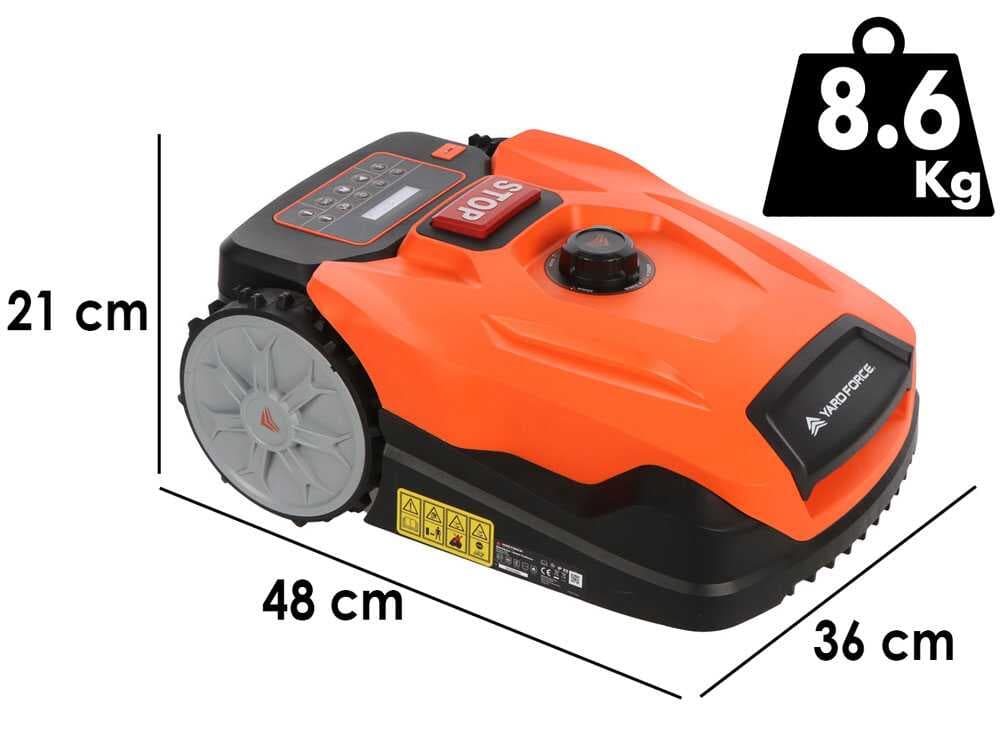 Yard Force XPower 800 - Mähroboter - Steuerung über App - mit Bluetooth