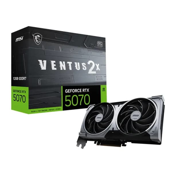 MSI GeForce RTX 5070 VENTUS 2X OC 12GB GDDR7 Grafikkarte, DP/HDMI