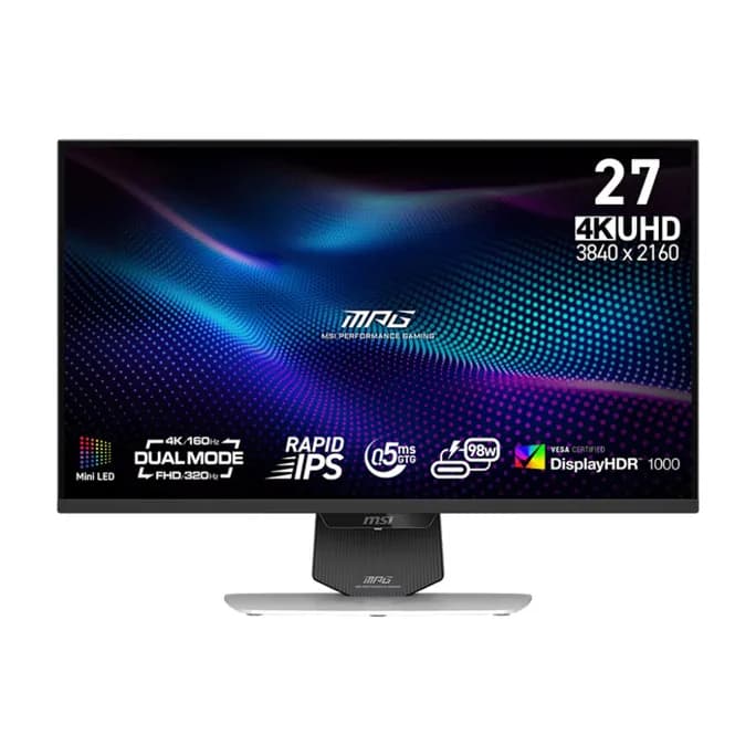 MSI MPG 274URDFWDE E16M 27 Zoll 4K (UHD) DualMode Rapid IPS miniLED 16:9 160 Hz Gaming Monitor