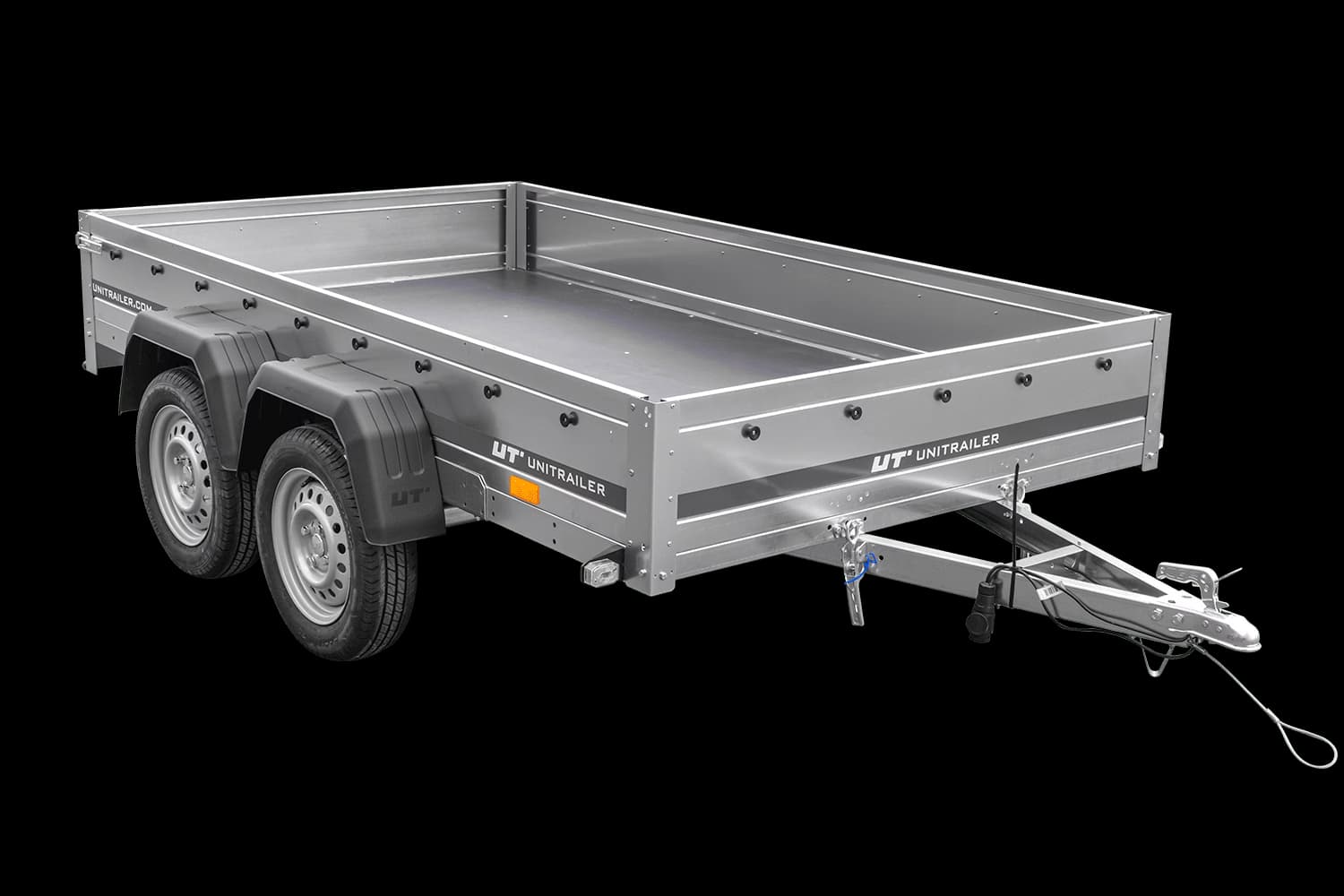 Remorque à deux essieux 264x150 UNITRAILER GARDEN 265/2 KIPP