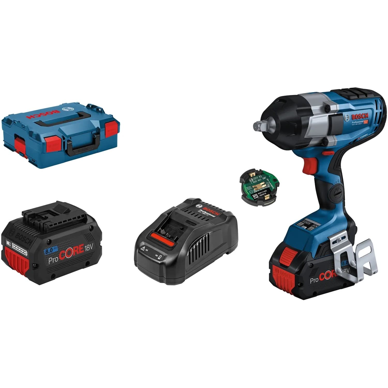 Bosch Professional Akku-Drehschlagschrauber GDS 18V-1000 C m. Zubehör in L-Boxx