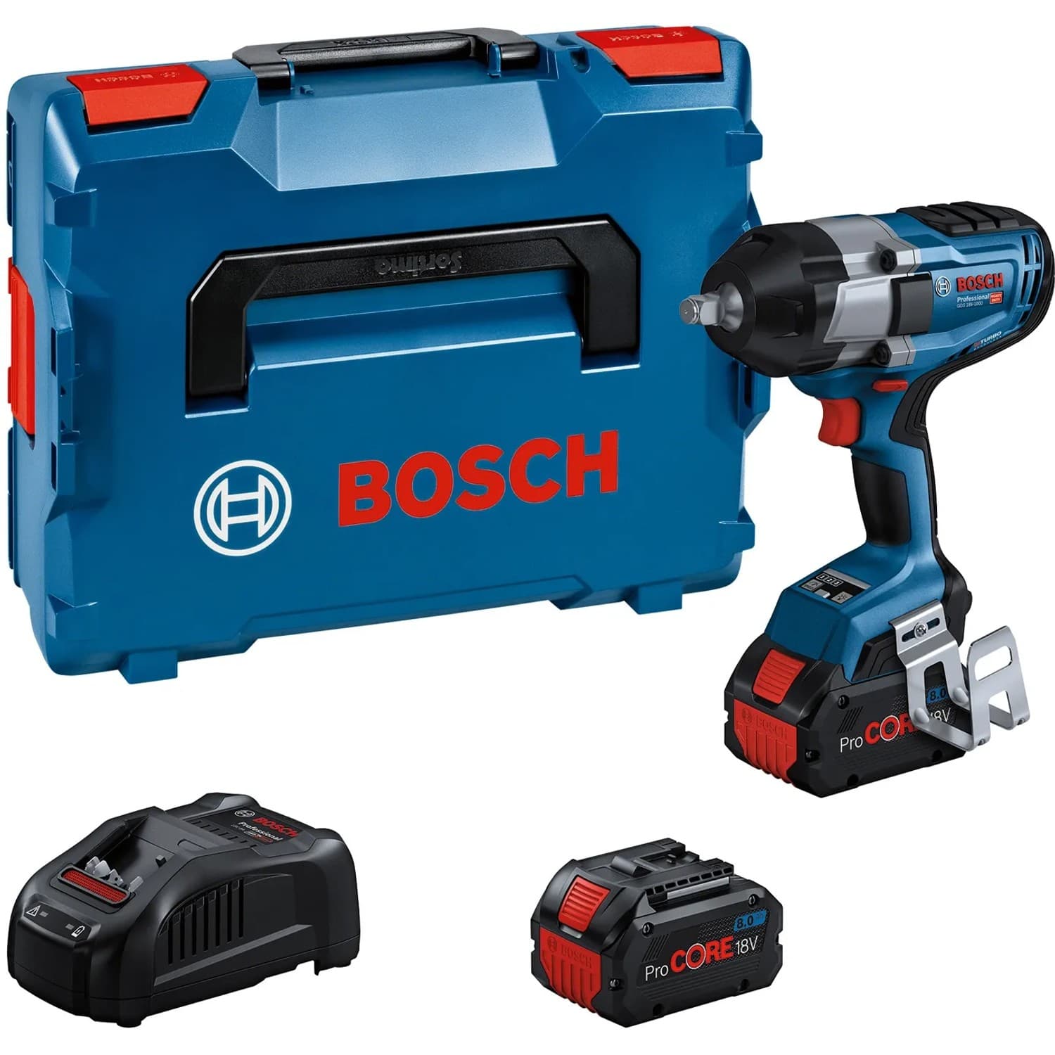 Bosch Professional Akku-Drehschlagschrauber GDS 18V-1000 m. PC Akkus in L-Boxx