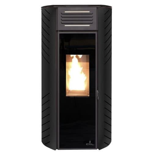 Estufa de pellets ctl zara 10 kw negra