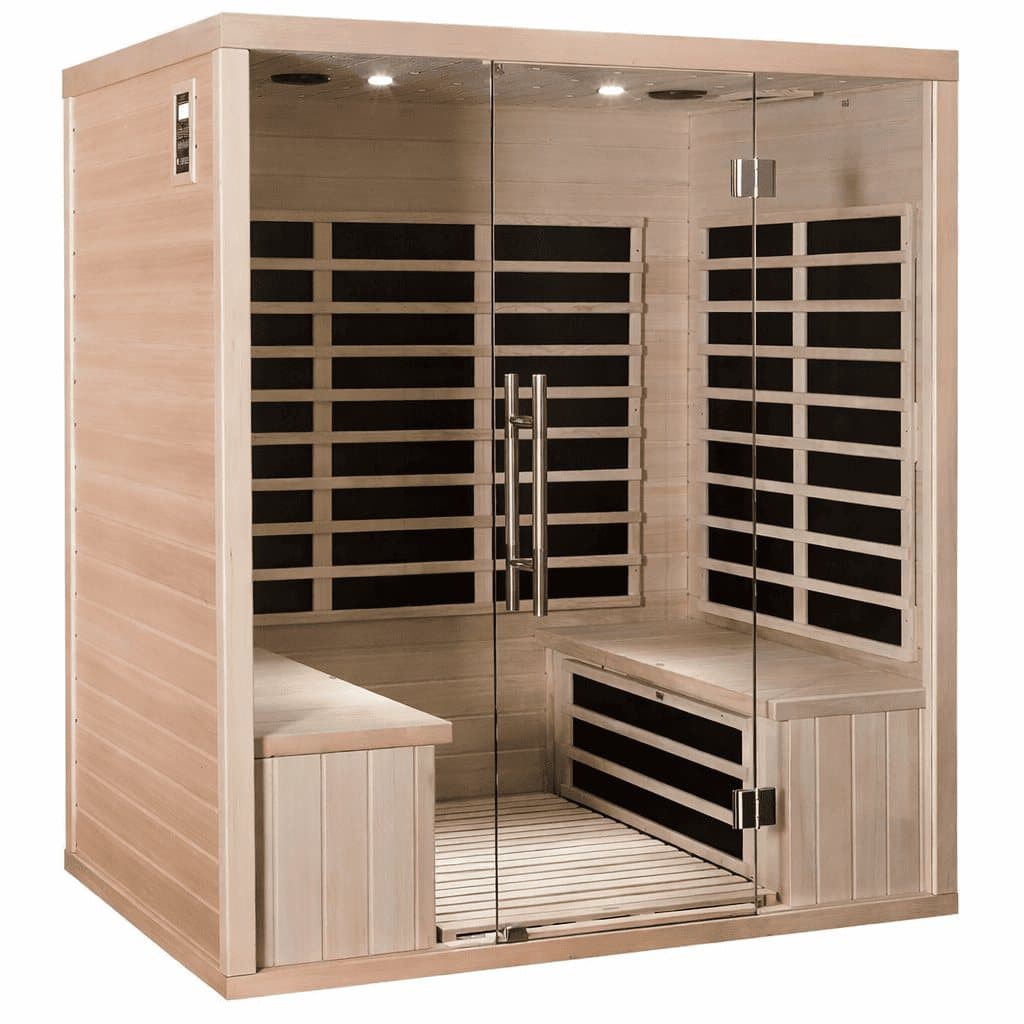 Sauna de infrarrojos con paneles de carbono 3200W LUXE 4 lugares – SNÖ