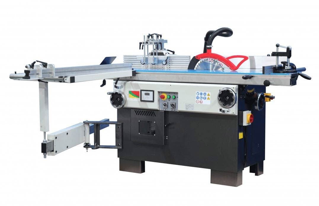 Holzprofi Maker TS315I – Combiné toupie-scie avec chariot alu ras de lame 2000 x 270 mm – 3000 W – 230 V
