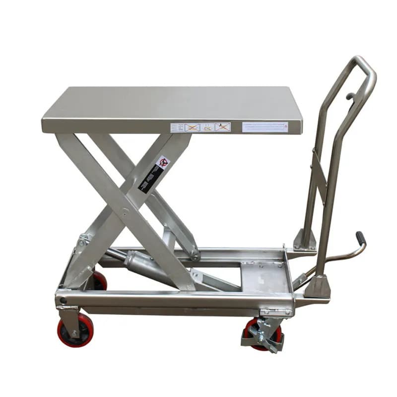 Table élévatrice inox 450 kg mobile