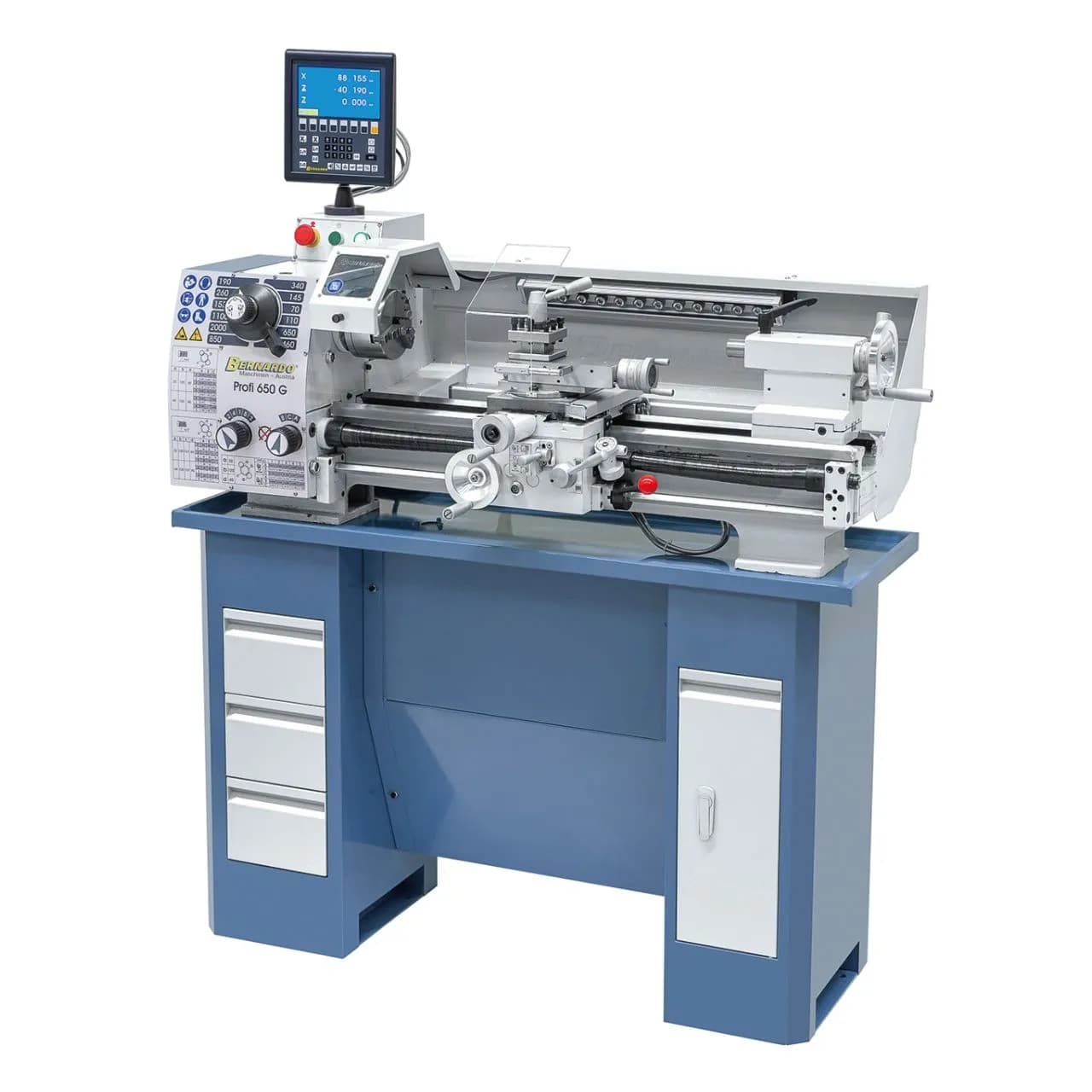 Tour universel Bernardo Profi 650 G avec DRO 2 axes - 400 V