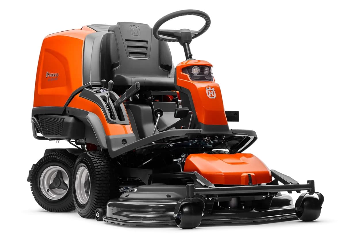 Tondeuse autoportée Husqvarna RC 320Ts AWD – Sac de ramassage 300 L – Sans plateau