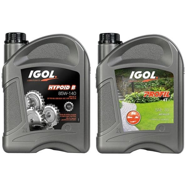 Pack huile pour motoculteur et brouette motorisée – Moteur et boîte Igol