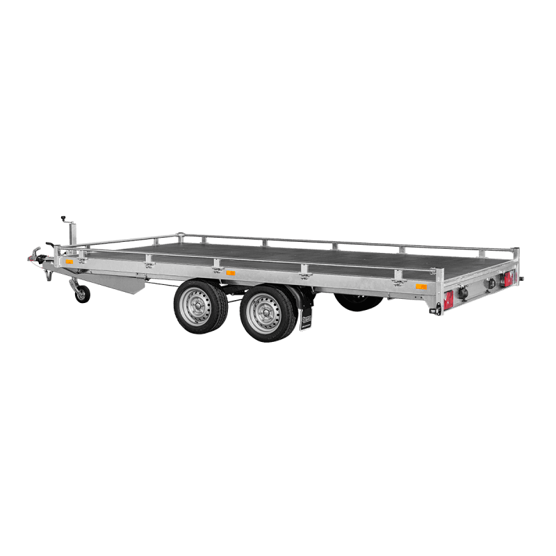 Remorque Transporter plateau basculant 406 x 204 cm – PTAC 2700 kg – Saris