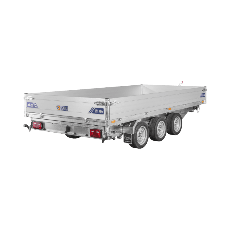 Remorque Tribenne – PTAC 3500 kg (406 x 204 cm) avec pompe électrique – Saris