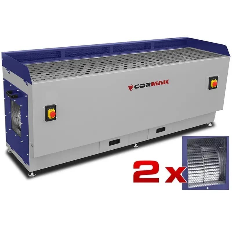 Cormak DT2000M – Table d’aspiration pour pièce à bois et métal – 2 x 1000 W (S6) 230 V