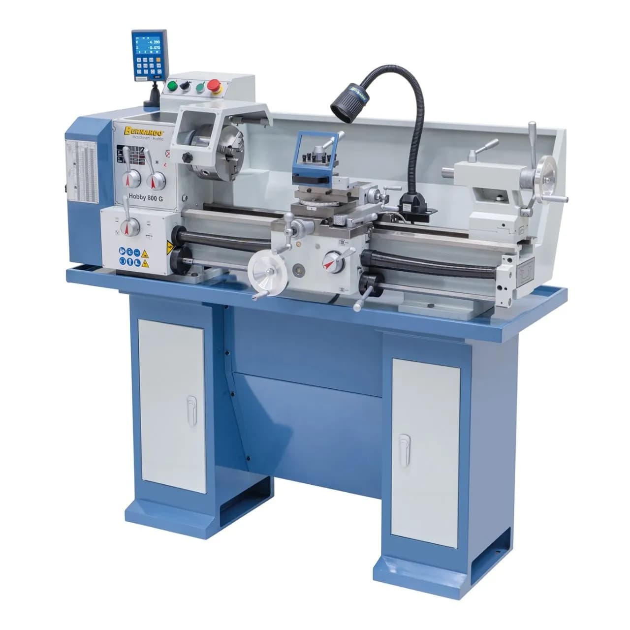 Tour universel digital Bernardo Hobby 800 G avec DRO – 230 V