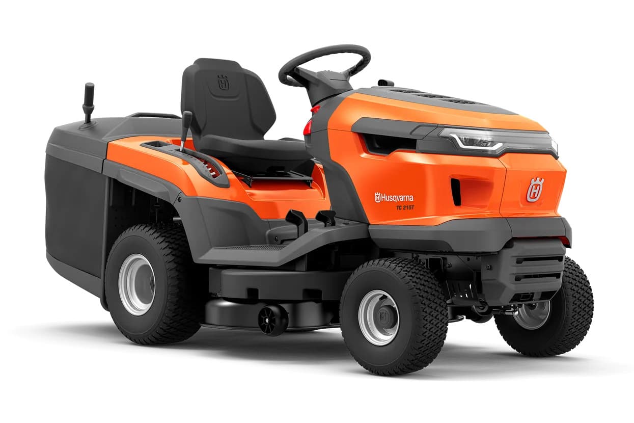 Tondeuse autoportée Husqvarna TC 215T à 2 cylindres – Sac de ramassage – Coupe 95 cm