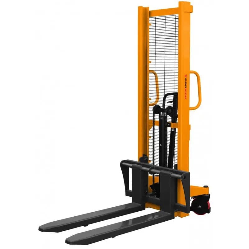 Gerbeur manuel charge 1000 kg – Hauteur levage 1600 mm fourches réglables