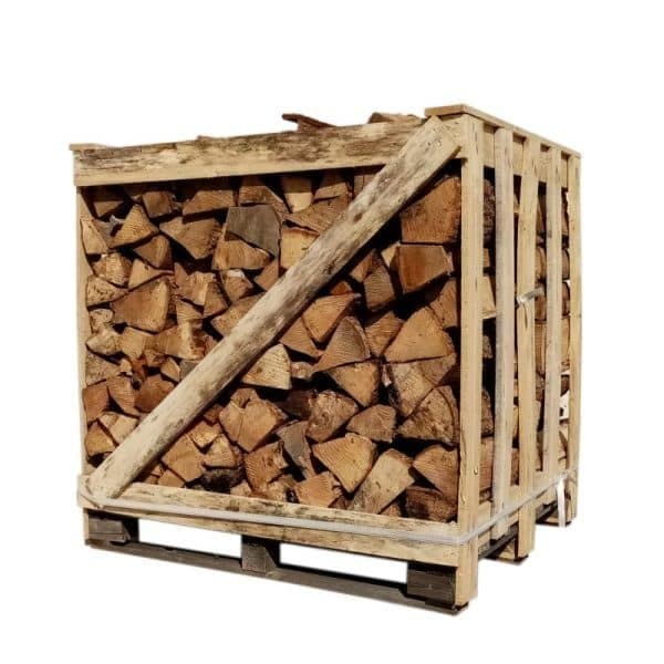 BOIS DE CHAUFFAGE â 33 CM â SEC â MĂLANGE DE BOIS DURS â PALETTE 1 M3 â 1.5 STĂRES