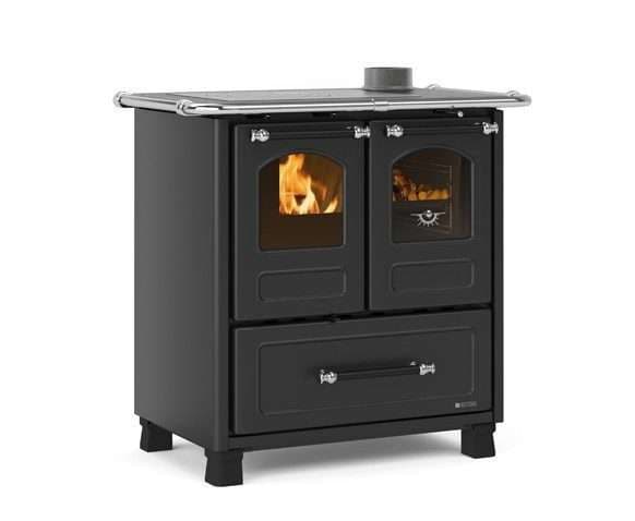 Utstillingsmodell- La Nordica- Vedkomfyr Family 3,5 Antracite Black