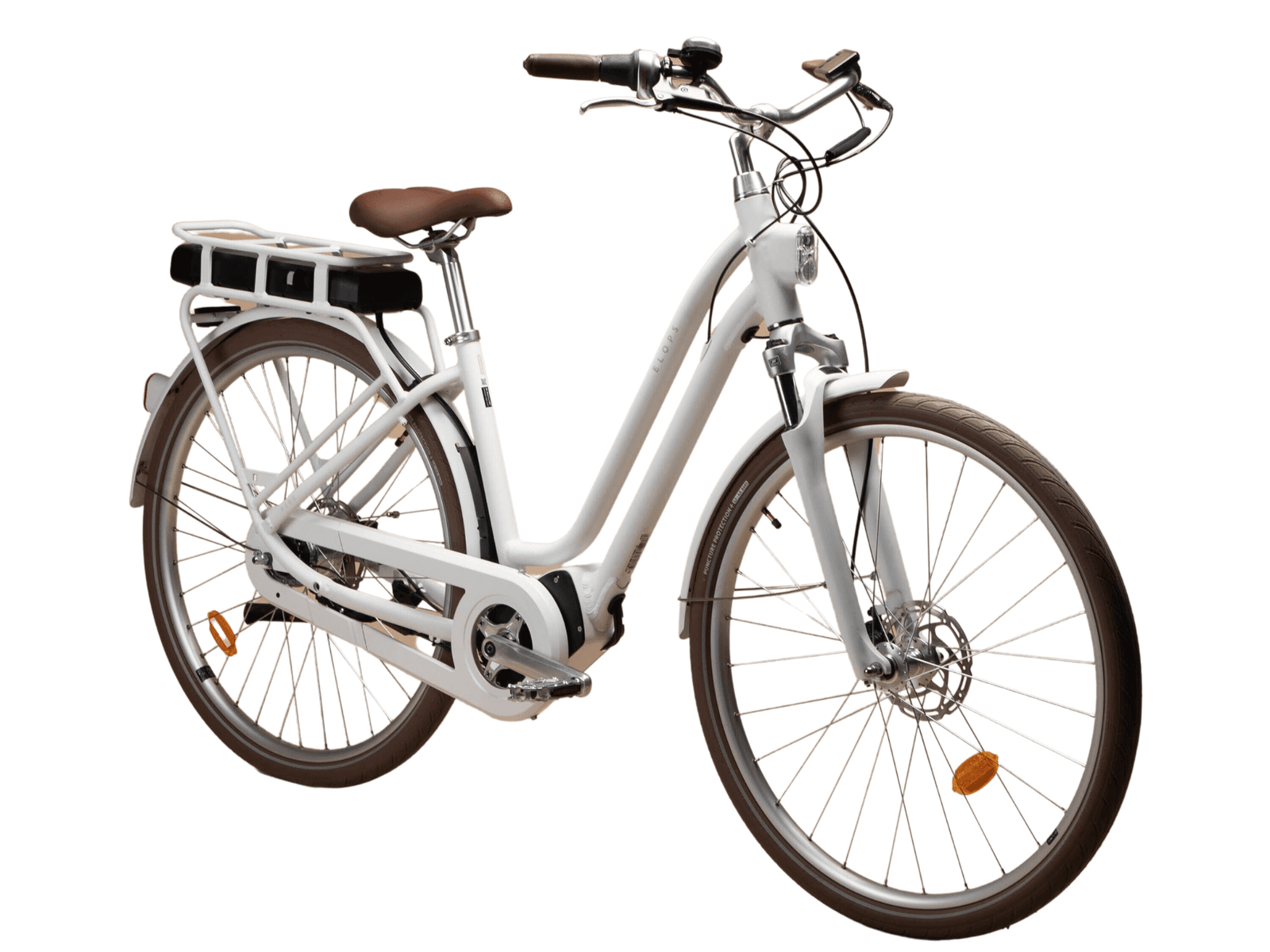Vélo électrique connecté Elops 920 E 25km/h - M - Blanc