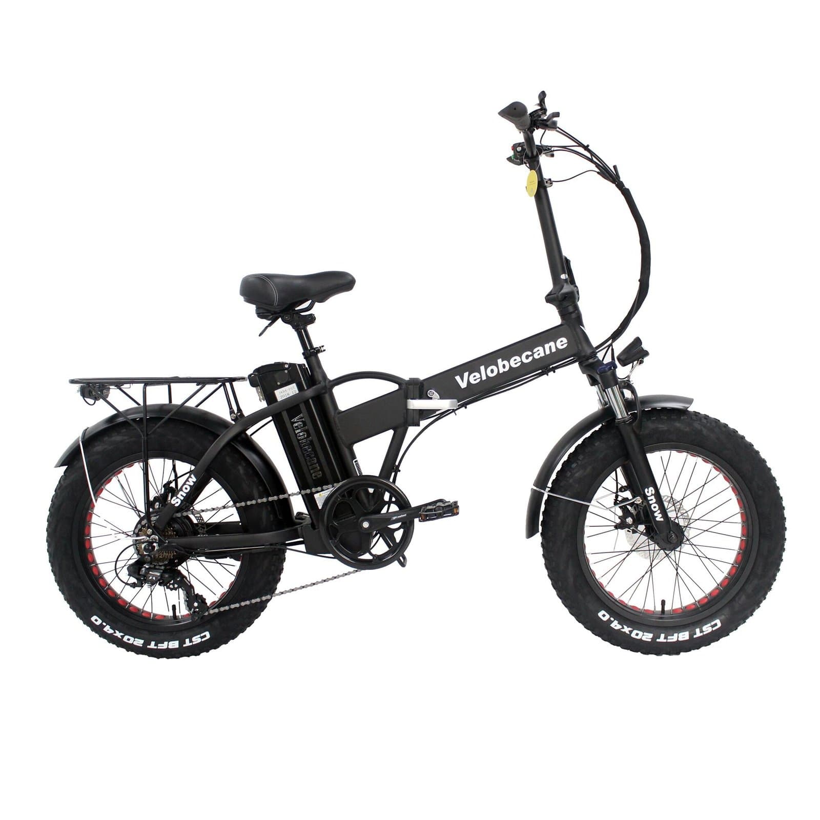 Velo electrique fatbike pliant Snow 25km/h - Noir