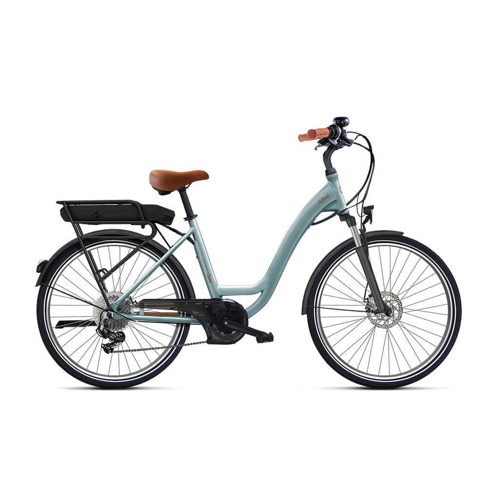 Vélo de Ville Electrique O2 Feel Vog City Origin 2.1 - 25 km/h - Bleu cyan