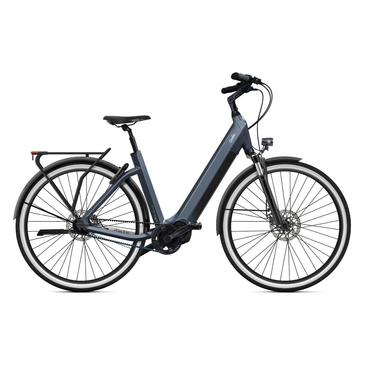 O2feel iSwan City Boost 7.1 - Shimano Nexus 5 E-Bike - Noir mat - L