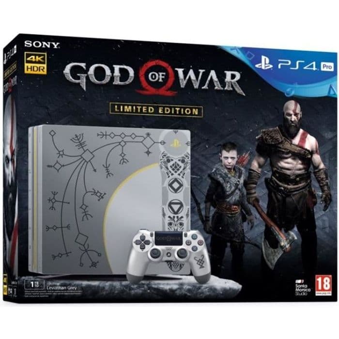 Console PS4 Pro 1To Édition Limitée God Of War - Sony - Bundle - Capacité de stockage 1000 - God of War inclus