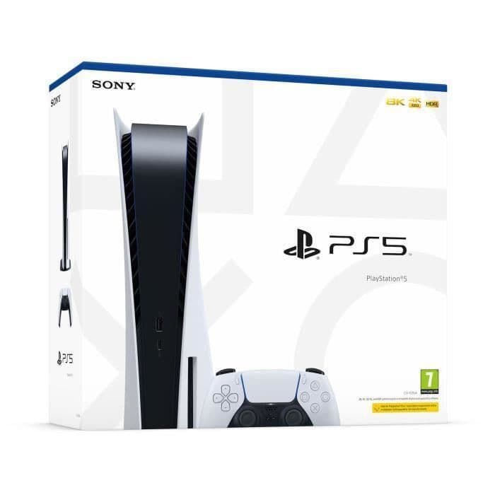 PS5 Console Sony PlayStation 5 - Standard Edition, 825 GB, 4K, HDR