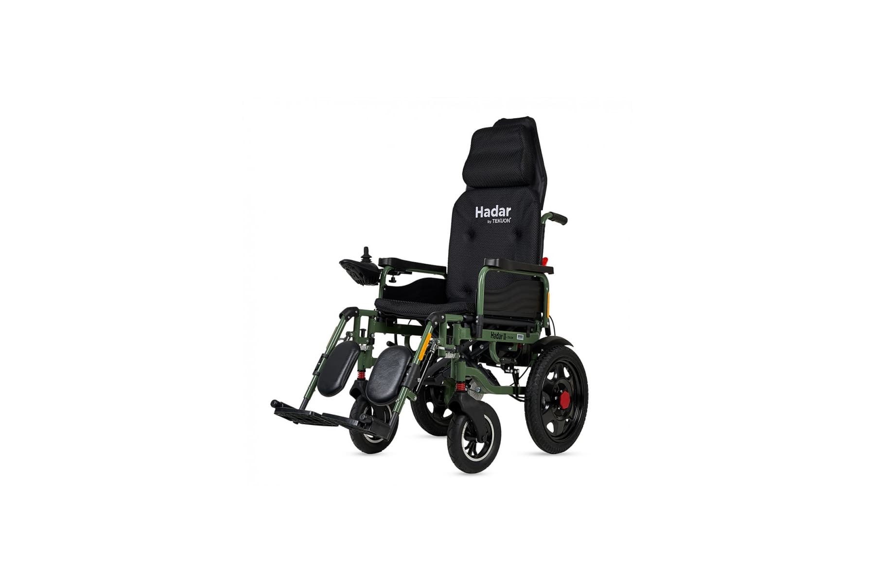 Fauteuil roulant pliant HADAR-02 à double moteur 250 W, batterie lithium 12 Ah