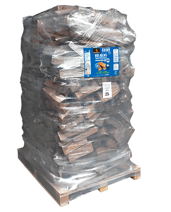 Bûches de bois haute performance WOODSTOCK - Ballot de 2000 dm3 de bois en vrac (30 cm)