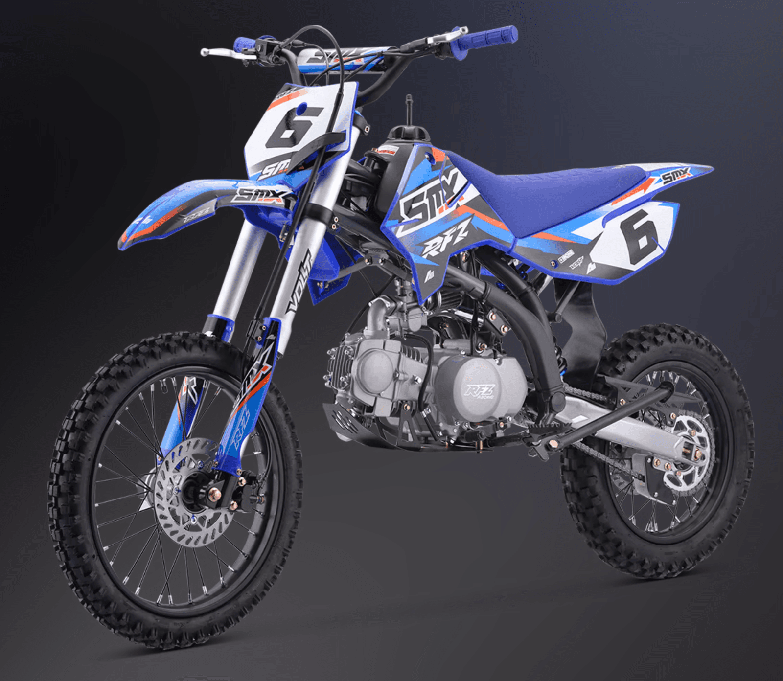 SmallMX Dirt bike smx RFZ Enduro 125CC Thermique - Bleu