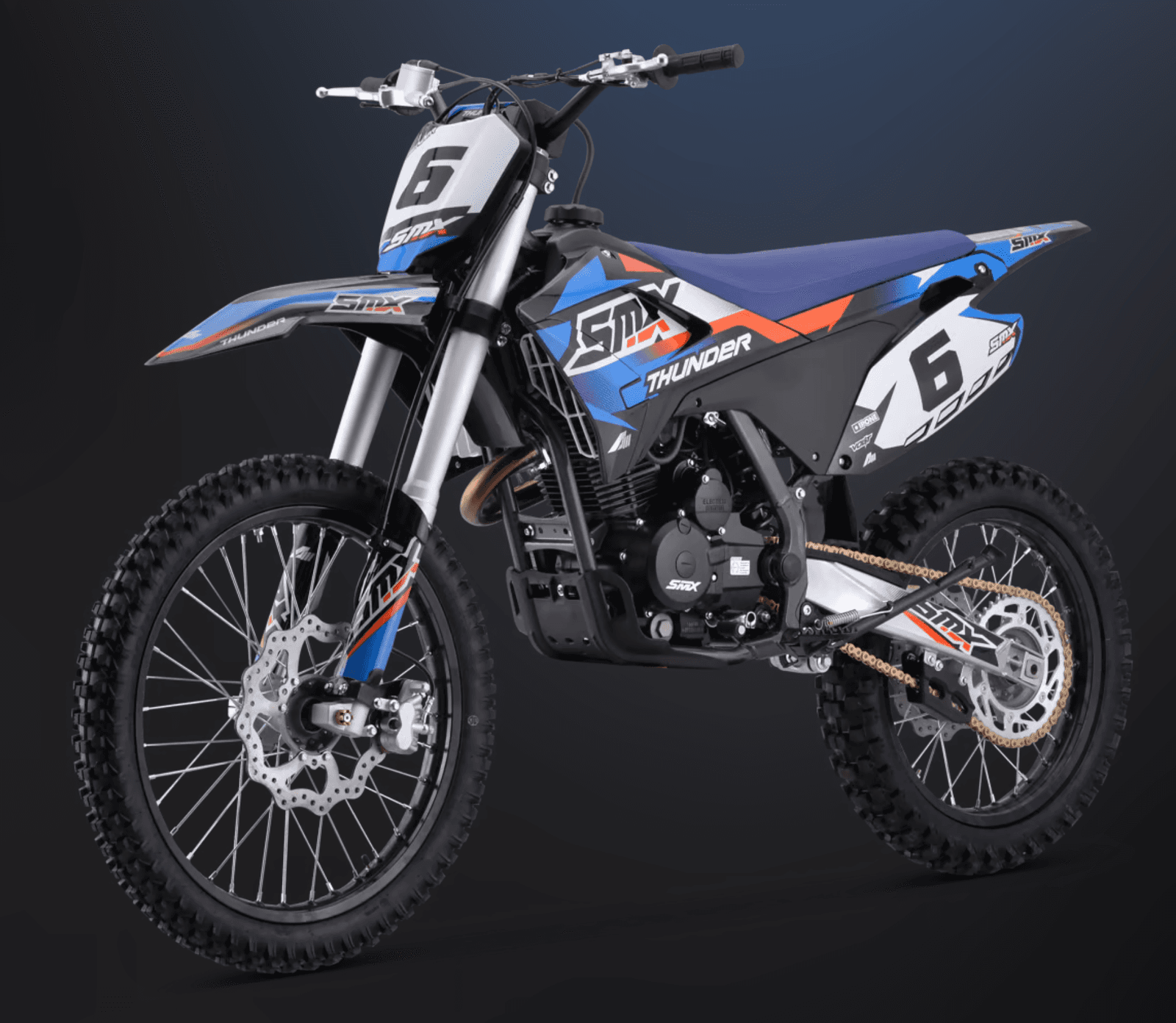 SmallMX Motocross SMX Thunder 250CC - Bleu