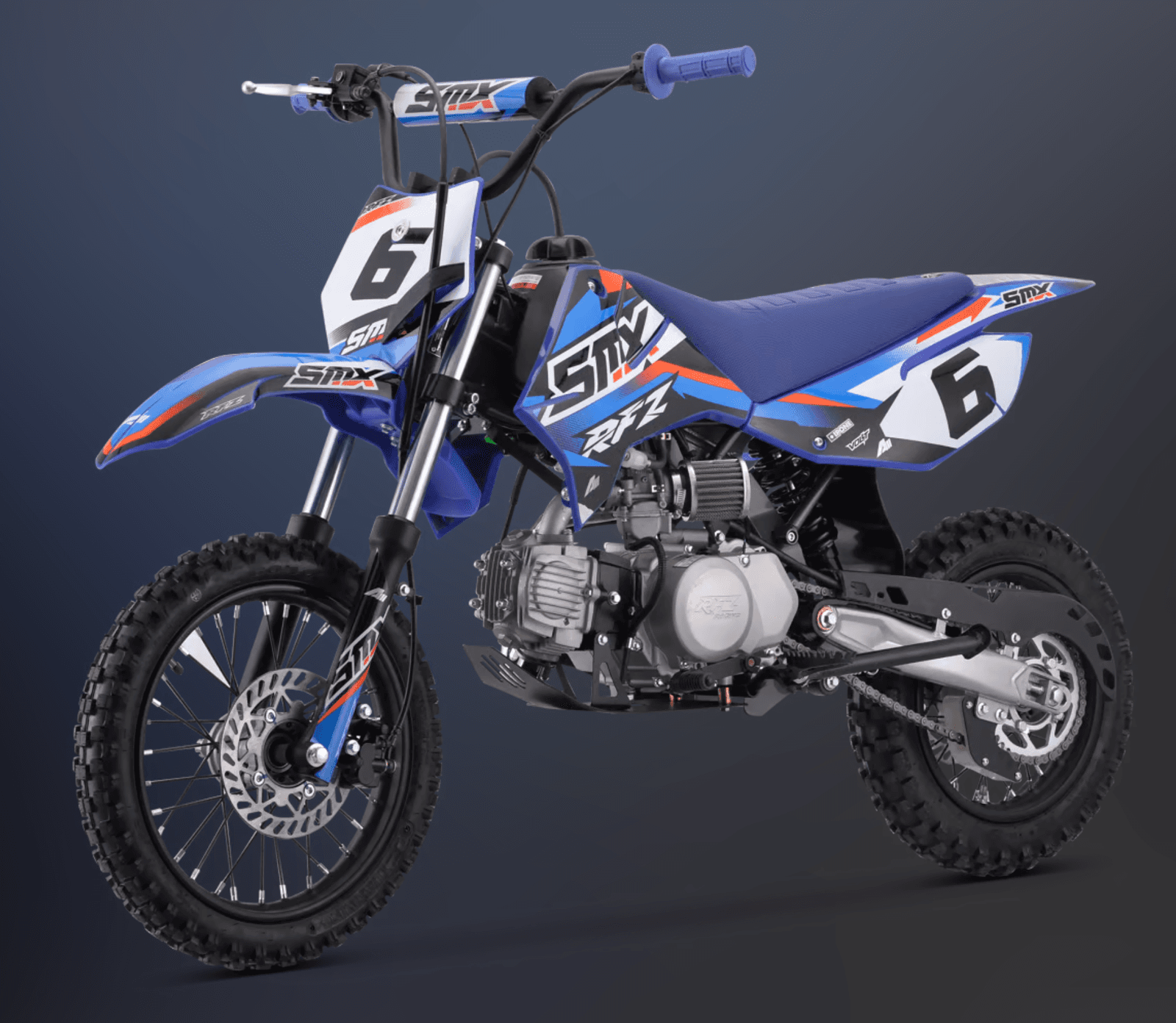 SmallMX Dirt Bike RFZ Rookie 125CC - Bleu