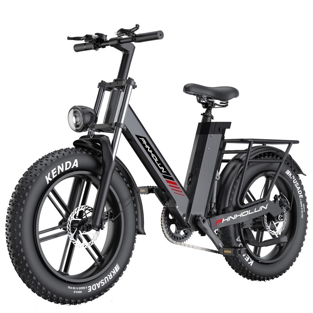 PHNHOLUN C6 PRO – Vélo électrique Tout suspendu - Batterie 48V17.5Ah - Moteur 1000W - Autonomie max 120km