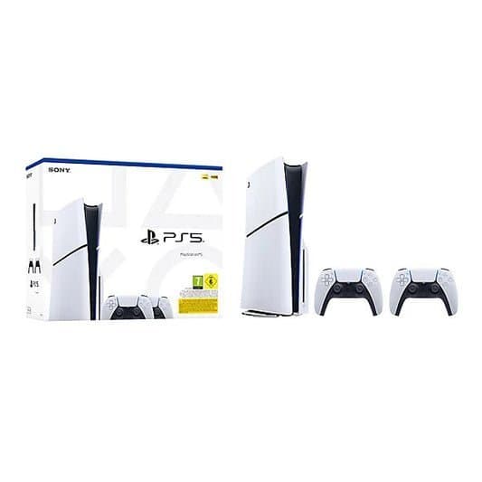 Sony PlayStation 5 (CD) Slim + 2 manettes DualSense