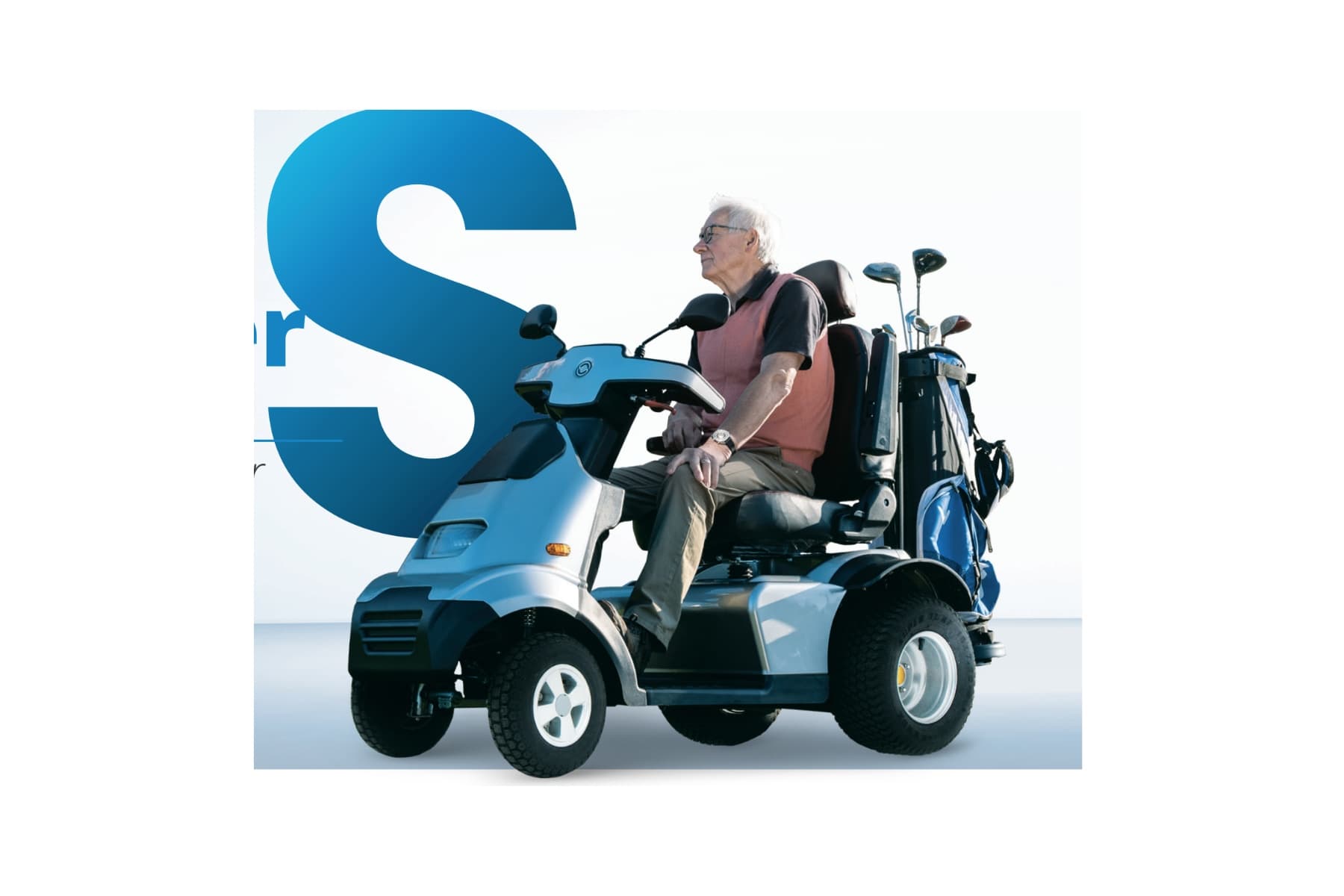 Golf S4 Elektromobil mit 4 Rädern, mit komfortablem Sitz (AFIKIM) - M