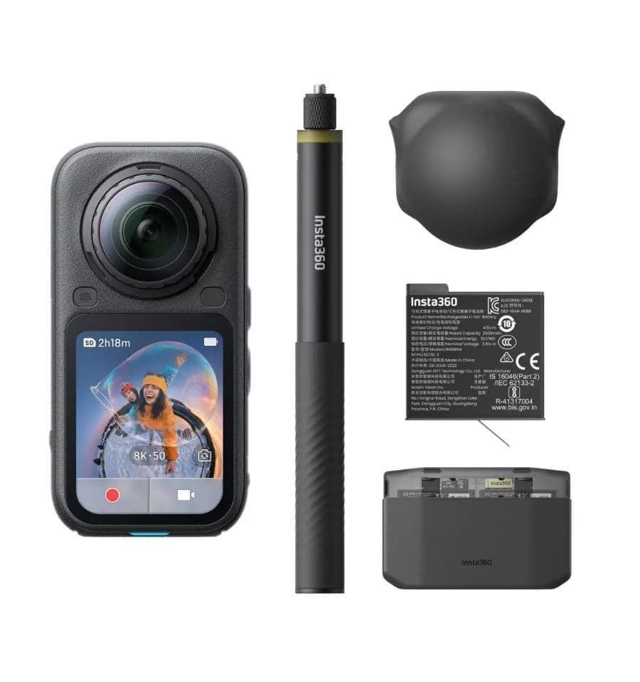INSTA360 X6 ESSENTIALS BUNDLE MIDNIGHT BLACK