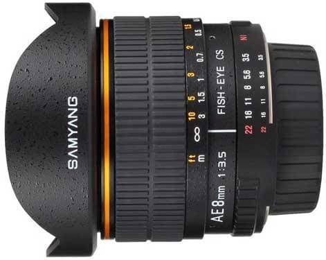 SAMYANG 8 mm f/3.5 AE OJO DE PEZ PARA NIKON CS II