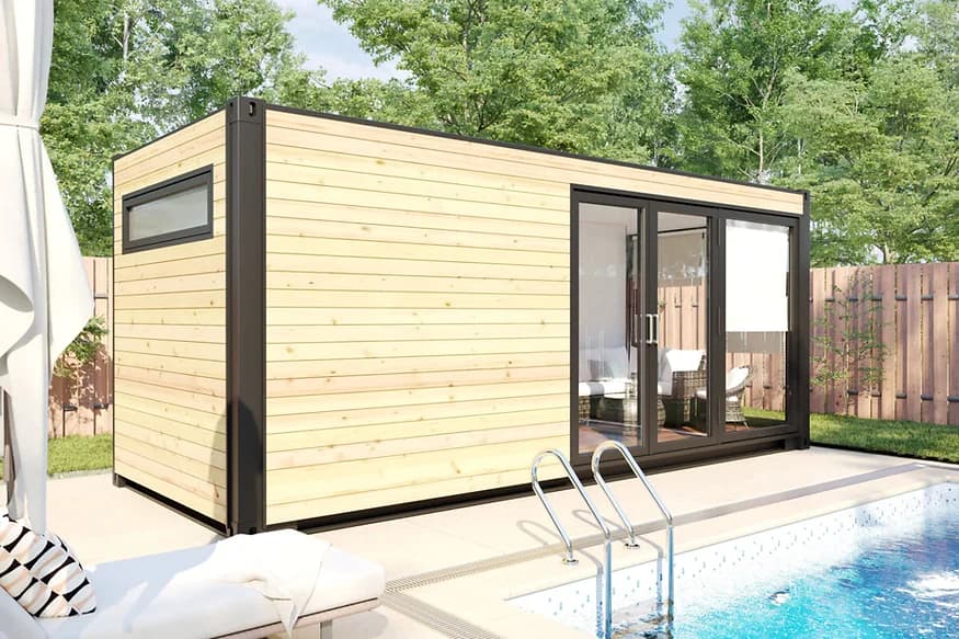 Conteneur d'expedition Sauna Cabin V6
