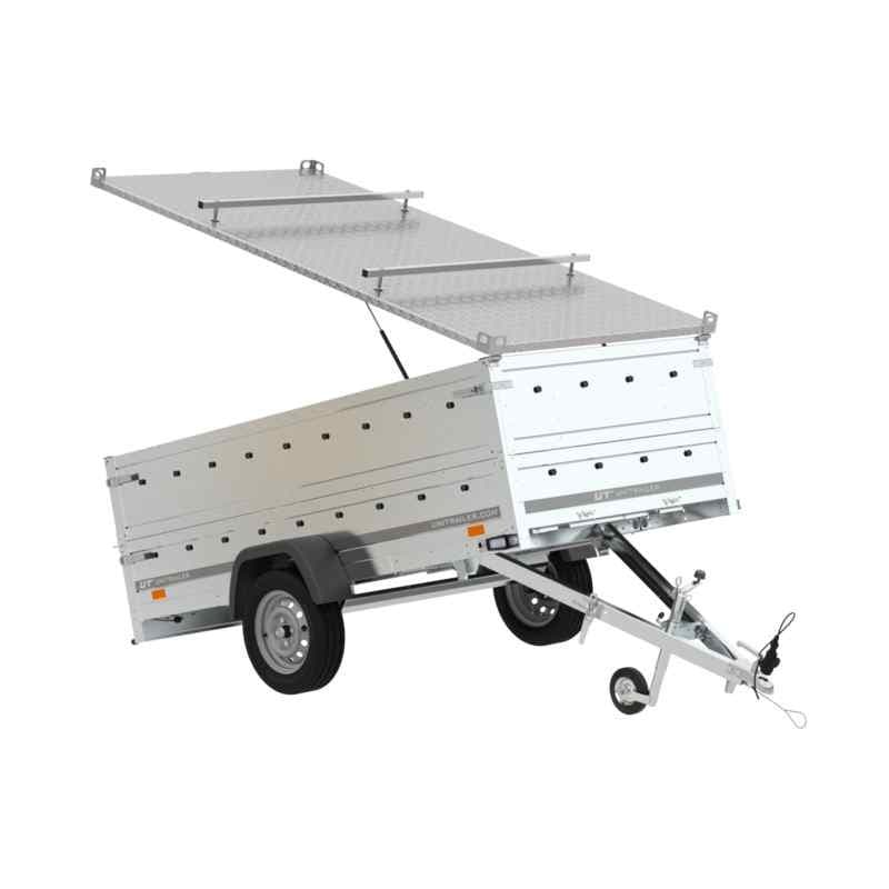 Remorque avec capot Garden Trailer 264 KIPP avec bâche, bis côtés et roue jockey