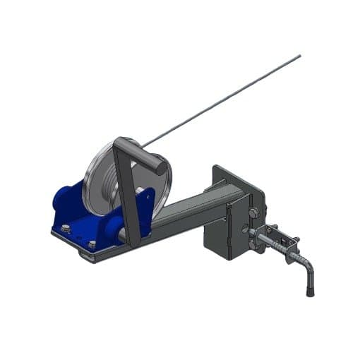 Treuil et son support plateau SARIS